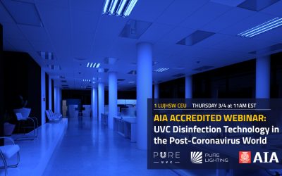 New AIA CEU Webinar:  UVC Disinfection Technology in the Post-Coronavirus World